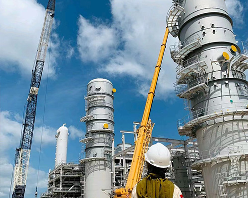 塔-中石化現(xiàn)場安裝